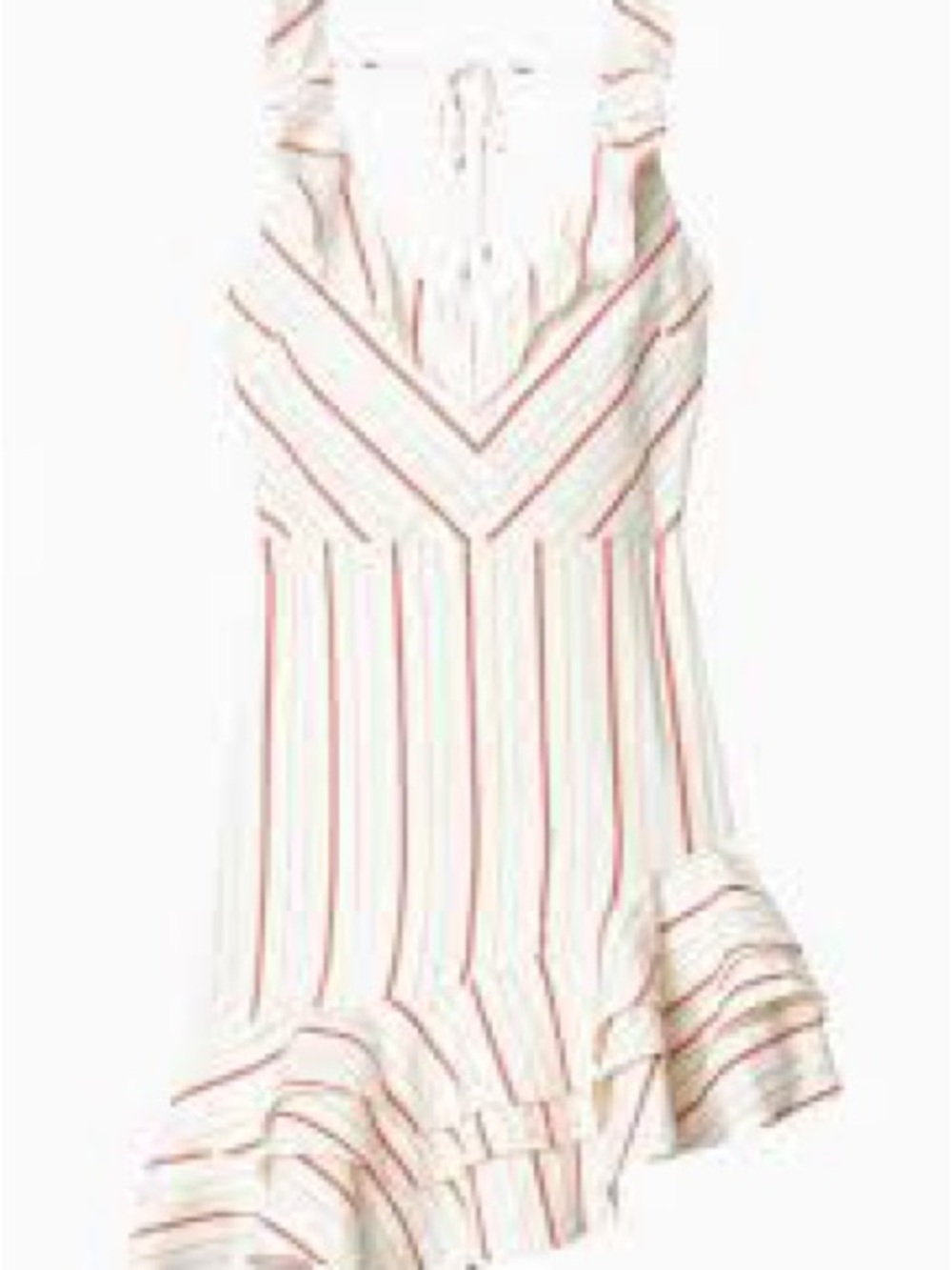 Parker Cream Dress with Blue/Red and Tan Stripes